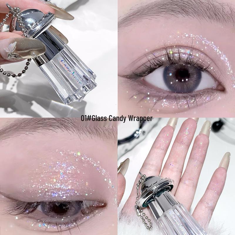 Gegebear Shimmer Eyeshadow: Little Flying Saucer - Super Sparkle, Liquid Matte, Glitter, Crushed Diamonds, European and American Style.