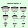 American-Style Silicone-Lidded Salad Bowl Set - Stainless Steel, Multi-purpose for Cooking, Baking, and Egg Beating.