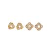 Gold-Plated Diamond Knot Stud Earrings: Elegant Chinese Style Accessories for Women