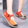 Ladies' Thick Soled Painted Cloth Shoes, Women's Casual Flyknit Thick Soled Single Shoes, Breathable Soft Soled Shoes