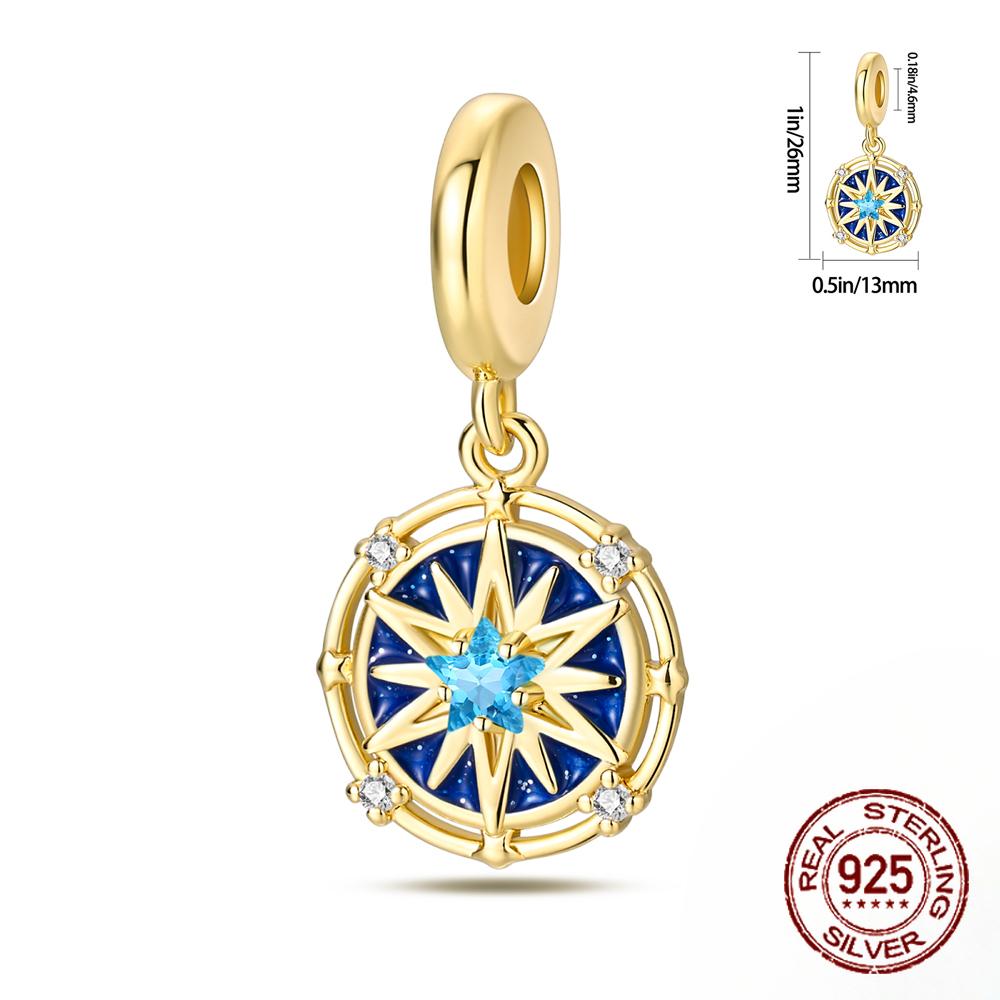 Golden Series Copper Ring Heart Tree Of Life Sunflower Owl Charm Pendant Fit Bracelet Handmade Diy Gifts