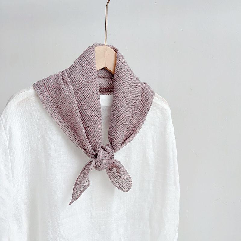 65*65cm Small Square Scarf Neck Protection Versatile Women Soft Hair Scarf Square Handkerchief Ladies Foulard Hijab