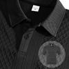 Men's New Casual Sports Thin Lapel Shirt Short Sleeve Set