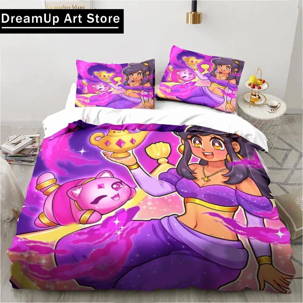 Cartoon Game Cute Aphmau with Wings Bedding Set Boys Girls Twin Queen Full Size Duvet Cover Pillowcase Bed Adult Bedroom