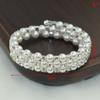 Elegant Crystal Imitation Pearl Bracelet Multilayer Stretchable Pearl Bracelet