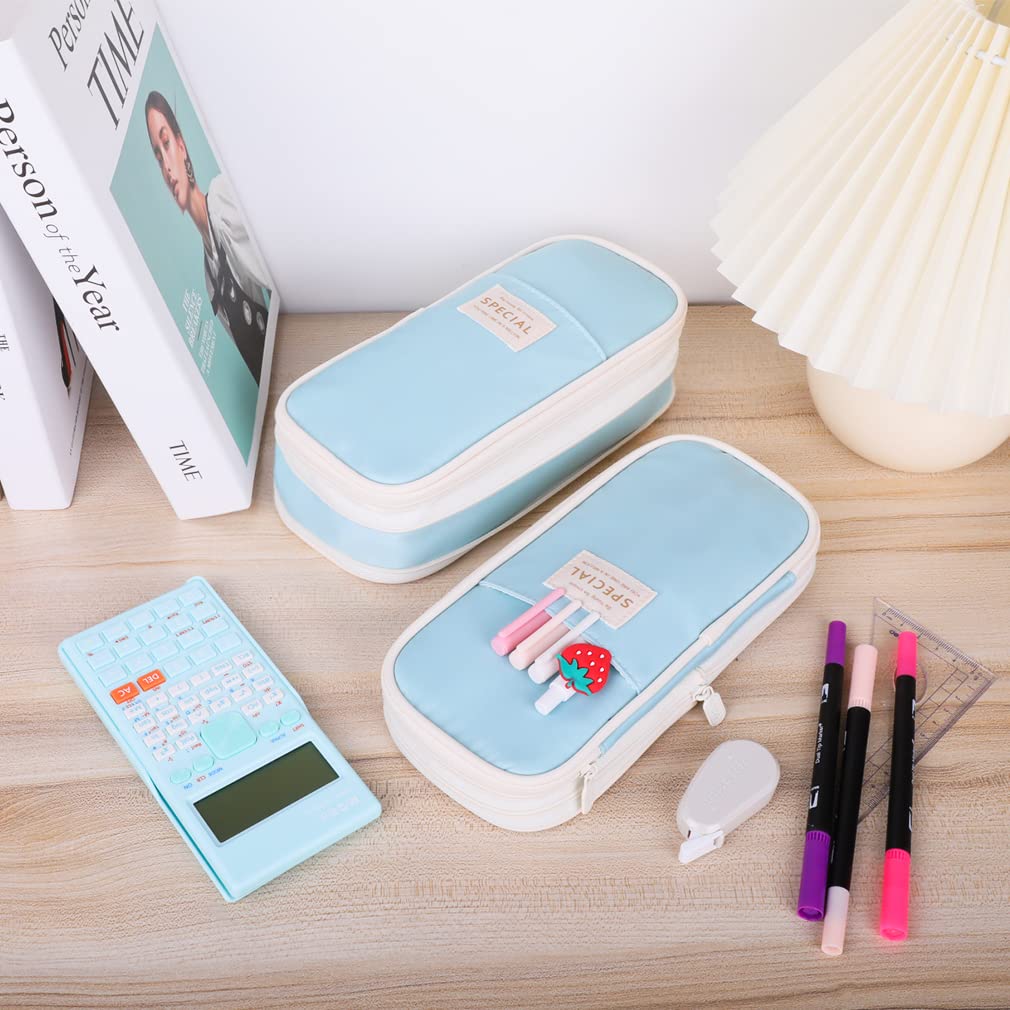 ISuperb Tužka Tužka Tužka Tužka Velký Nástroj Tužka Populární pro Střední Školu a Základní Školu Jednoduchý Design Modré Pouzdro, Pouzdro, Pouzdro, Držák, Design,