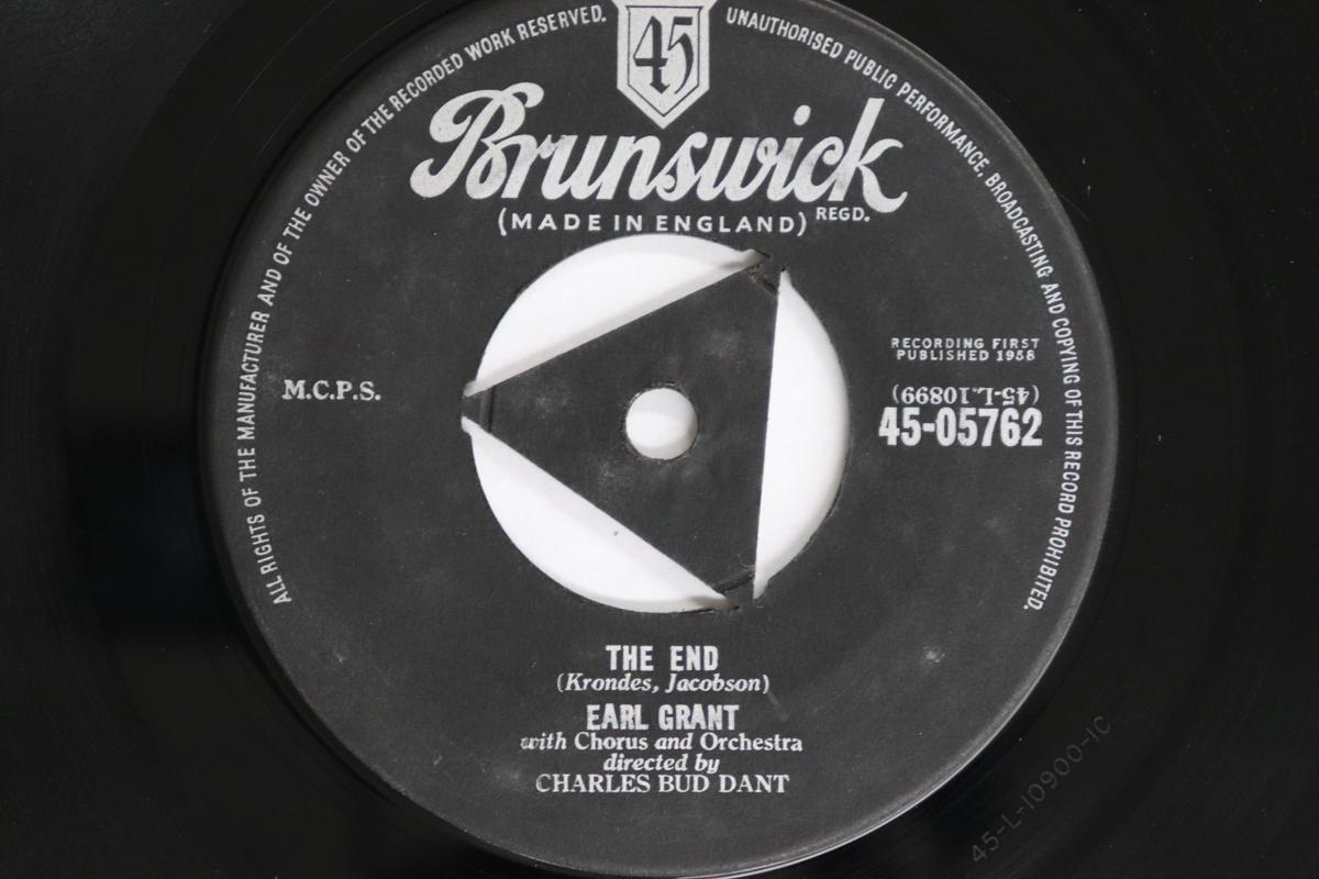 

7inch Record EARL GRANT - End / Hunky Dunky Doo 4505762 BRUNSWICK 1958 UK Jazz Used