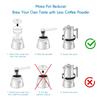 Easyworkz Stainless Steel Moka Pot Reducer Espresso Maker Replacement, 10-12 Cup Size