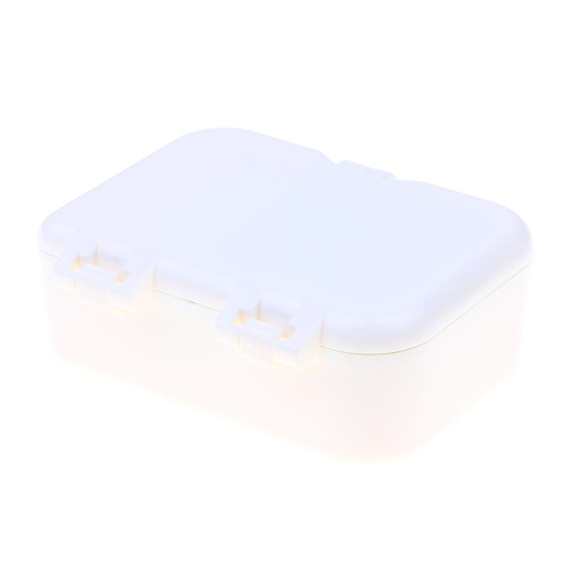 1 Set Denture And Popular Sturdy Box Kit High-Class Storage With Built In Mirror And Cleaning Brush For Daily Use