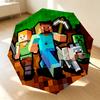 Minecraft Adventure 8 Ribs 3Fold Black Glue Uv Protection Umbrella Sun Protection Rainproof Compact Folding Umbrella For Travel Daily Use C923762