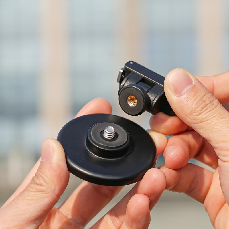 Quick Detach Magnetic Camera Base for Action 6 Sports Cameras Mount with 180Degree Rotations Standard 1/4Inch Hole Mount