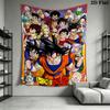 Dragon Ball Wall Tapestry Aesthetic Wall Hanging Printed Fabric Blanket Decorative Tapestries For Bedroom Living Room Home Decor