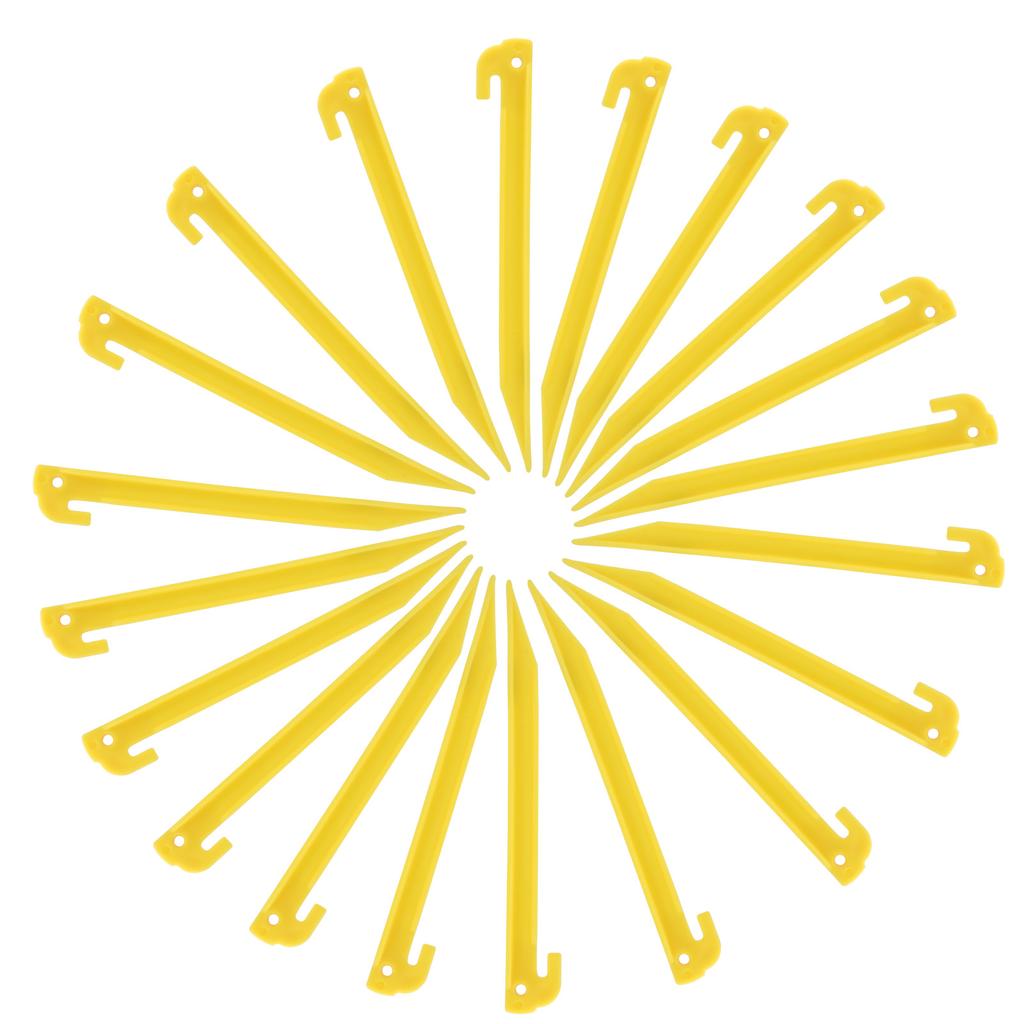 20pcs 9   Heavy Duty Plastic Camping Awning Tent Pegs Portable Canopy Sand Ground Stakes