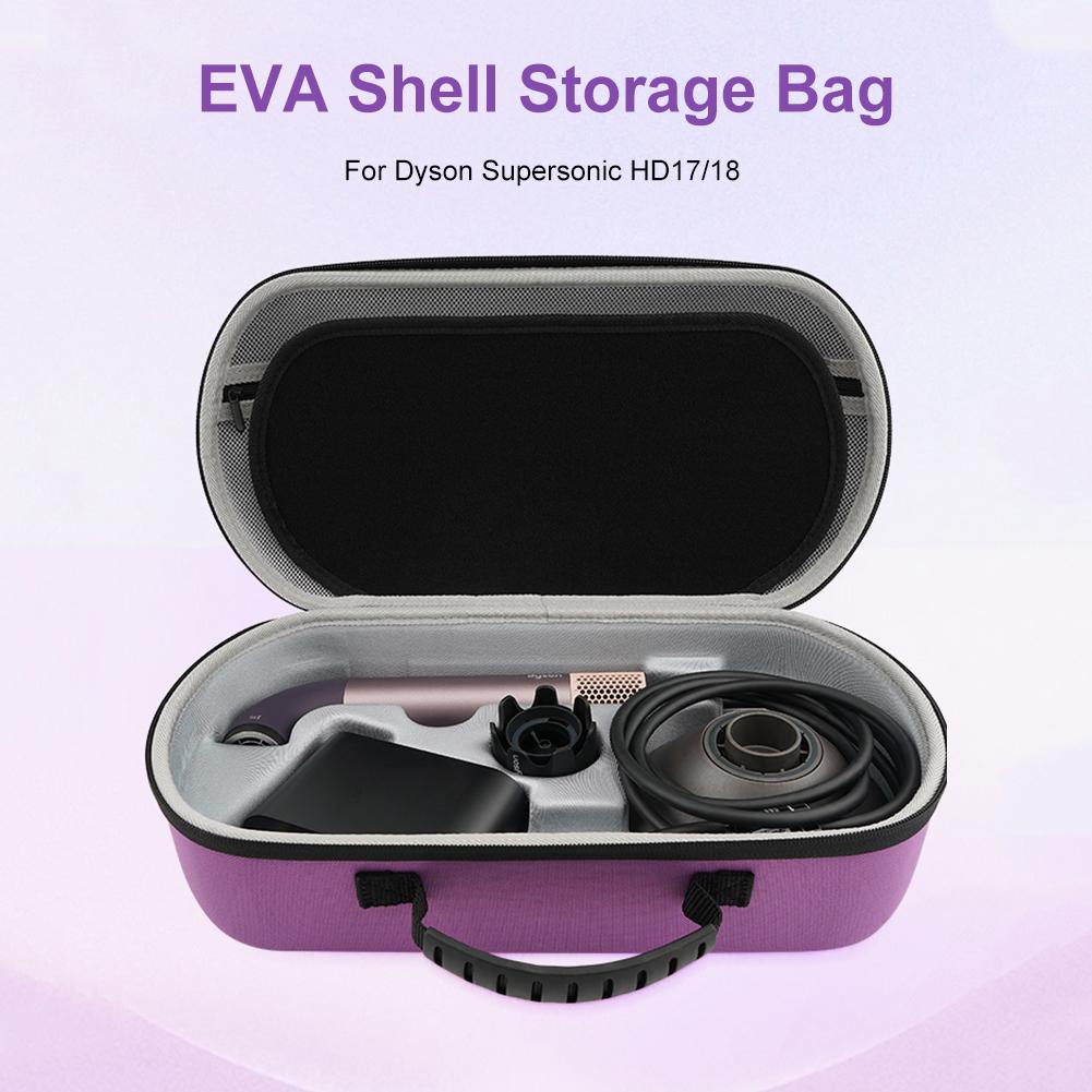 Hard Carrying Case Shockproof Travel Case Portable Hair Dryer Carrying Bag for Dyson Supersonic HD17/18 Hair Dryer