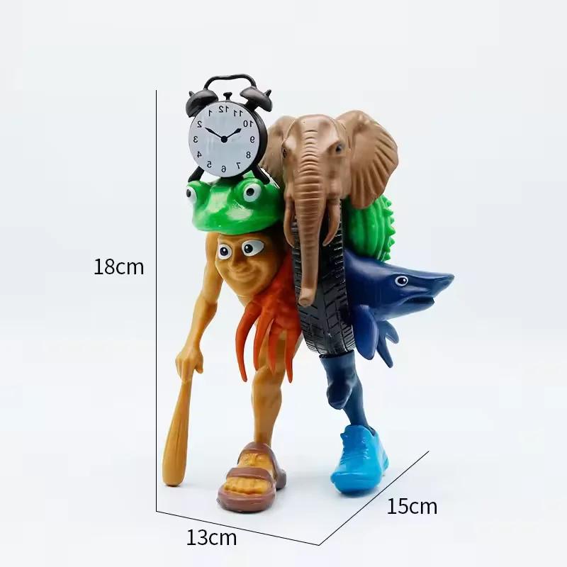 24Pcs Italian Brainrot Shark Figures Model Toy,Tralalero Tralala, Tung Tung Tung Sahur Doll, Toys Desktop Decor For Fans Gifts