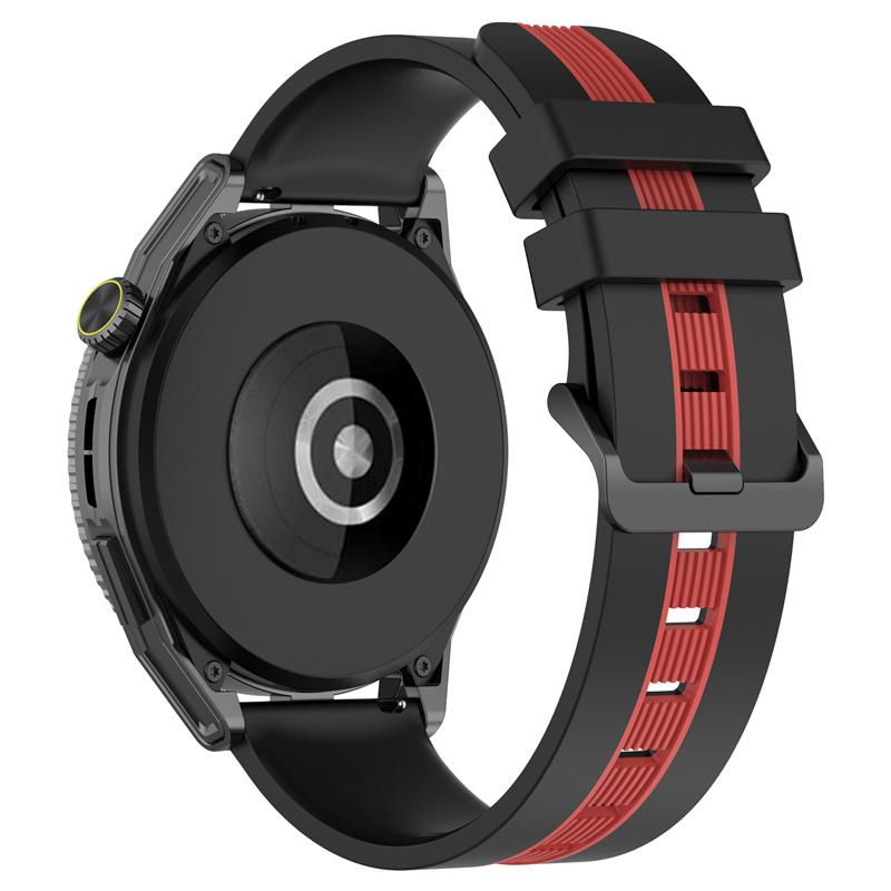

Sport Bands for Huawei Watch GT 3 SE/Watch GT 42mm 46mm,Dual Color 22mm Watch Band Breathable Soft Silicone Strap Black/Red