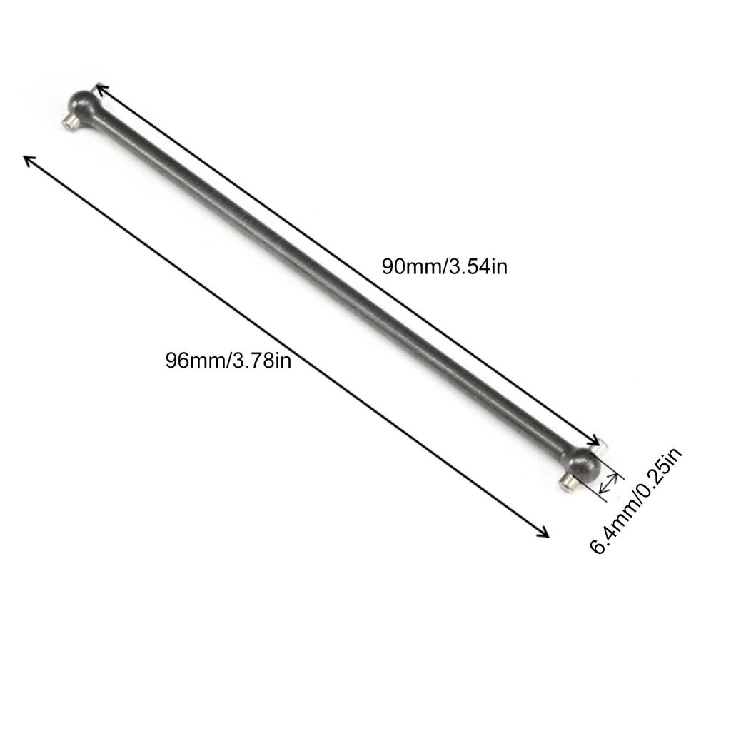 Steel Center Rear Driveshaft Dogbone Driving Shaft for LOSI 1Celsius10 TENACITY Pro 4  Brushless   RC Car