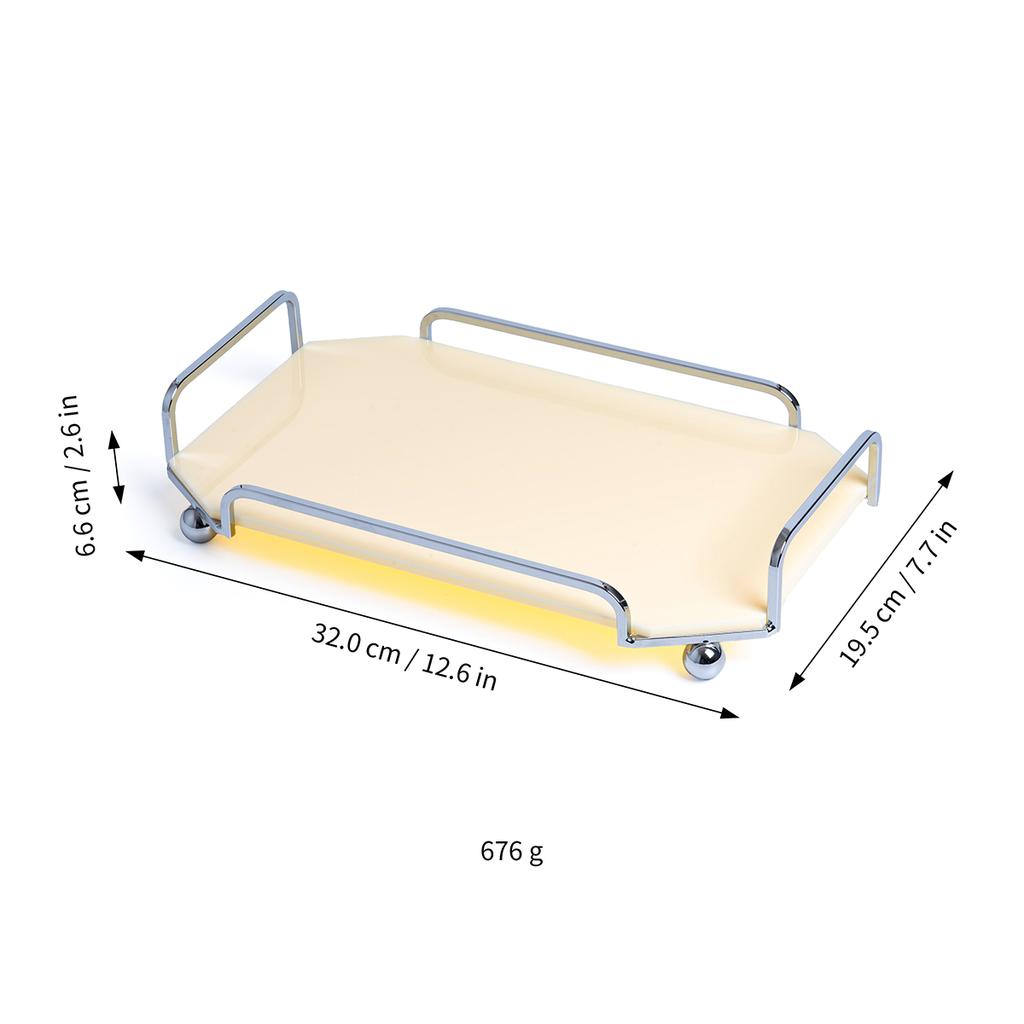 Restaurant Hotel Storage Perfume Tray Desktop Sundries Table Cosmetic Jewelry car Key Bathroom Plate Home Decora Toy Display