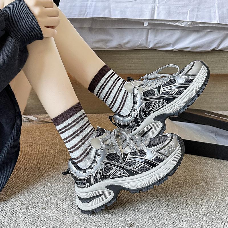 

FCS Silver Женские модные кроссовки на толстой подошве J-C2025 39