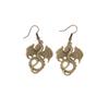 Fashion Vintage Dragon Necklace Shape Antique Silver Plated Punk Rock Retro Drop Earrings for Women Men Party Jewelry Gifts