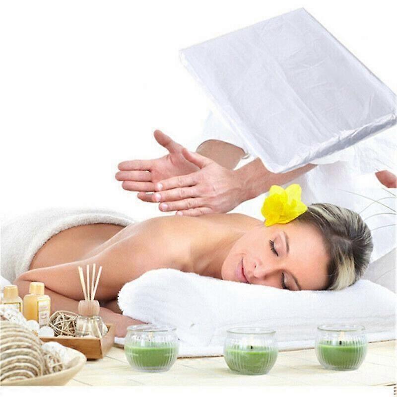 100Pcs/Set Spa Bed Sheets Disposable Massage Table Sheet Plastic Transparent Beauty