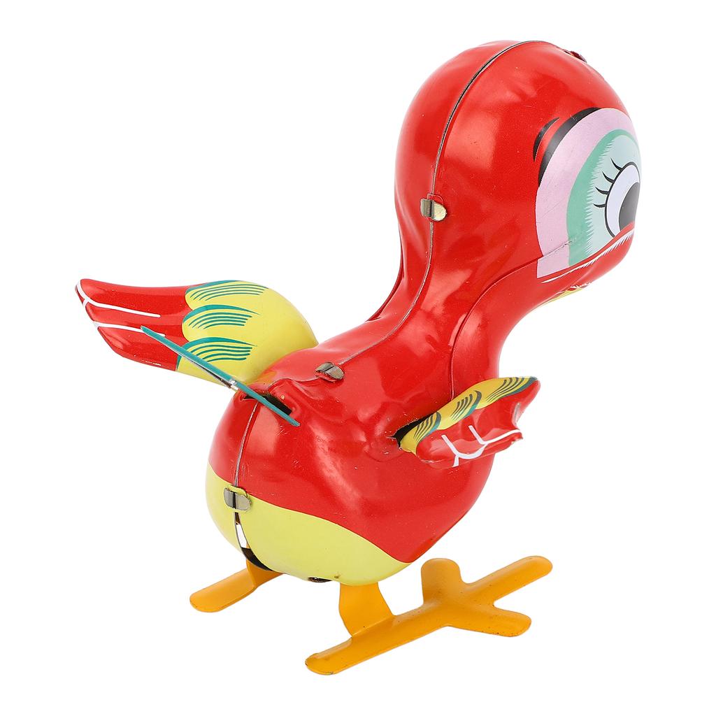 Retro Jumping Duck Wind Up Toy Interesting Vintage Animal Clockwork Toy Home Bar Decoration