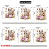 2D flat printing 2pcs Curtain Party Curtains Spring Squirrel with Flowers Digital Printed Polyester Drapes Birthday Party