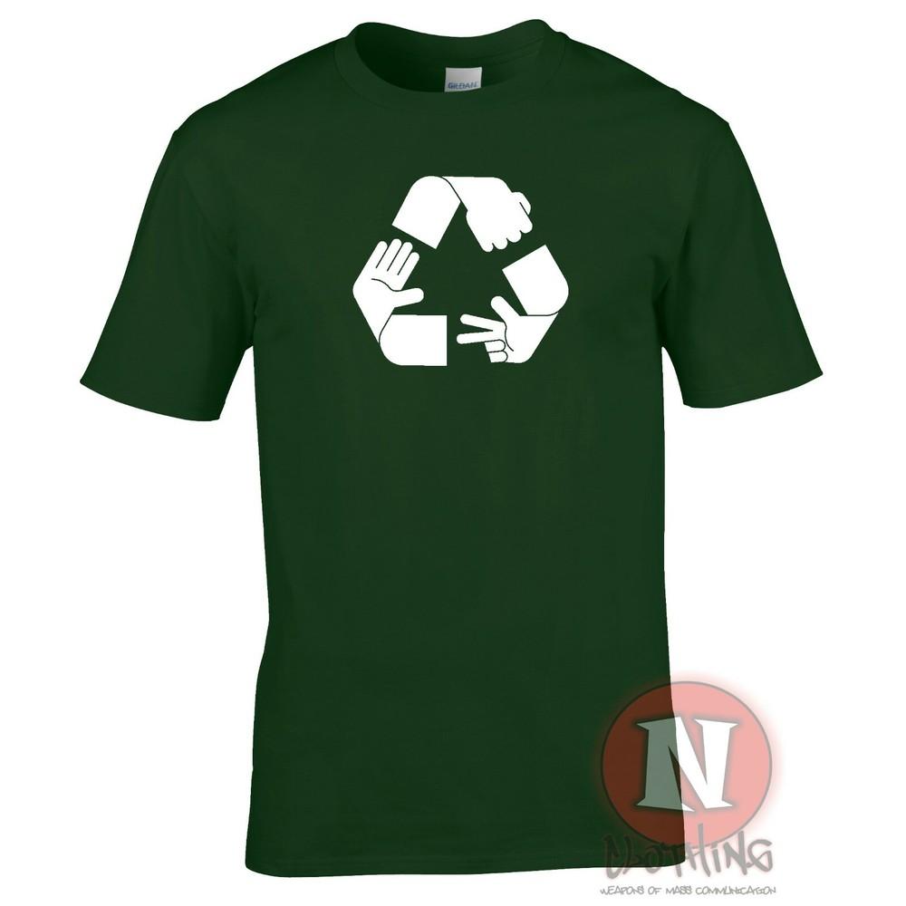 Rock Paper Scissors Recycle TShirt Funny Game Adult Tee