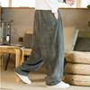 Oversized kalhoty Tradice Ležérní Podzim Široké kalhoty Harajuku Manšestr Streetwear Rovné kalhoty Pánské Elastický pas Volný