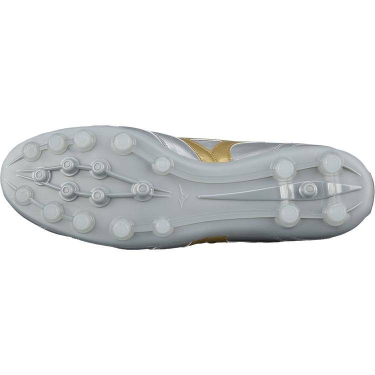 Mizuno Morelia 2 Pro Ag Soccer Shoes Unisex Footwear Silver P1GA251404