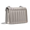 New MICHAEL KORS Whitney Sheepskin Envelope Bag, Shoulder Bag Small Women's Pearl Gray 30F8SXIL1T-081