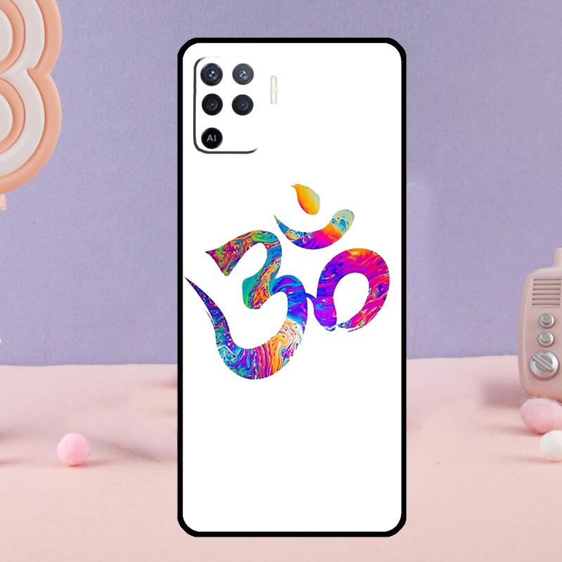 OM Yoga GOA Zen Symbol Phone Case For Oppo A80 A60 A40 A94 A54 A98 A78 A18 A38 A58 A16 A76 A96 A17 A77 A74 A57S A15