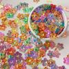 Sequin Sunflower Applique Colorful Glitter Stickers for DIY Nail Art Decor Sewing Clothing Ornaments