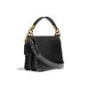 Coach Beat 18 Studded Chain Leather Small Square Bag Women handbags Black 4600-B4BK