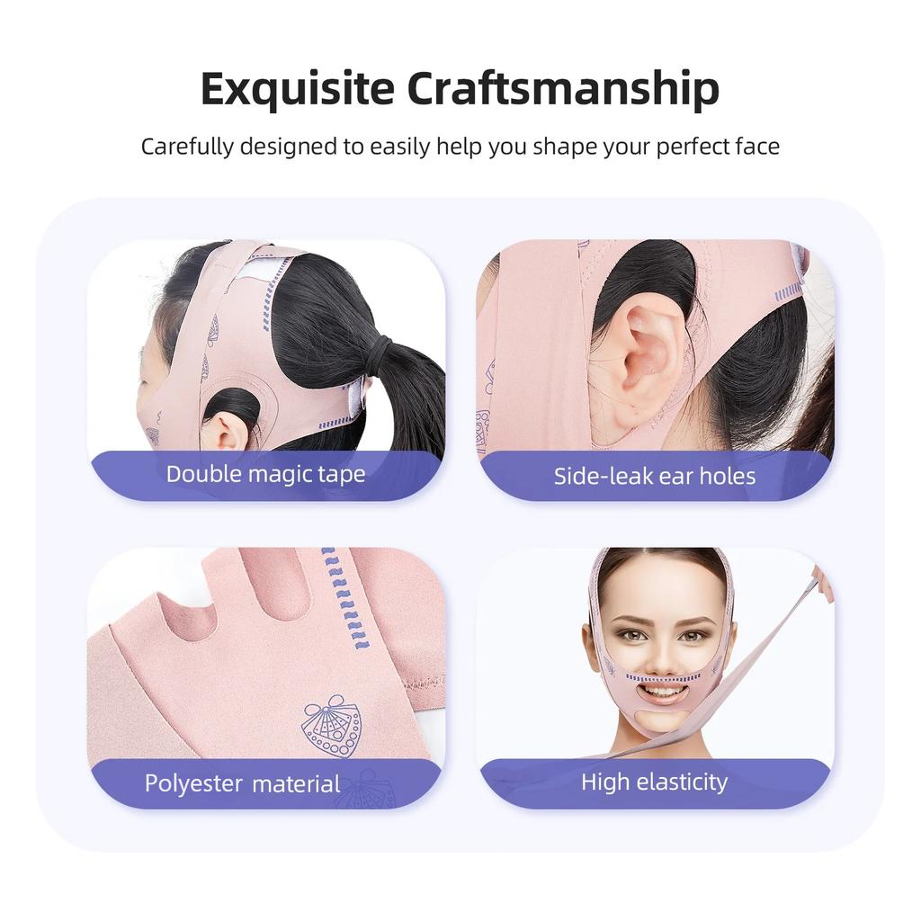 Gesichtsstraffungsbandage Frauen Gesichtslifting V-Linienformer Kinn Wangen Lift Up Gürtel Anti-Falten-Band Gesichts Schönheit Hautpflege Werkzeuge