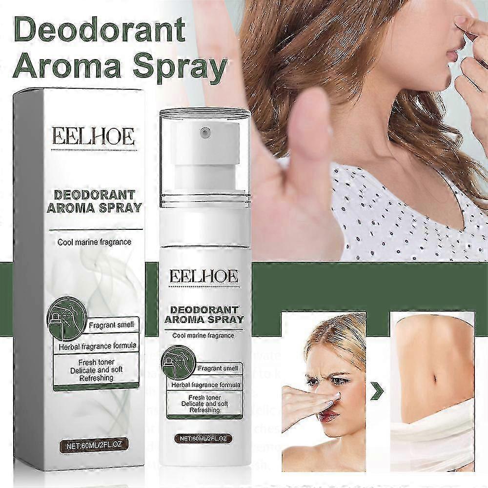 EELHOE Underarm Sweat Odor Spray Deodorants Remove Armpit Body Smell Long Lasting Refresh For Men And Women Summer Beauty Health 60ml