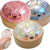Premium Squishy Dampfbrötchen Knödel Spielzeug Langsam Aufgehend Glitzer Stressball Dehnbares Dekompressions Fidget Spielzeug Schreibtisch Reise Geschenk
