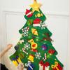 For Kids DIY Montessori Wall Felt Christmas Tree for Children Baby Toys Toddlers Busy Board Xmas Tree Ornament Decorations
