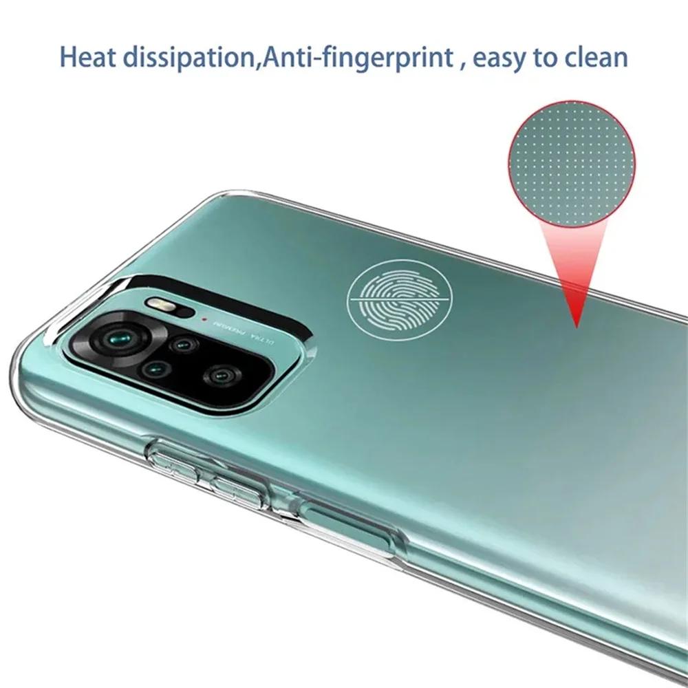 For Redmi Note 10S Note10 4G5G Cover Camera Protection Ultra Thin Silicone Case For Xiaomi Redmi Note 10 Pro 10s Clear Soft Case