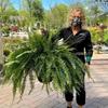 Artificial Boston Fern Foliage With Durable Silk Material For Event Decoration And Photography Props