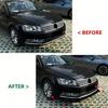 ABS Car Front Bumper Lip Spoiler For VW Passat B7 2011-2015 Standard Version Glossy Black Diffuser Splitter Body Kit
