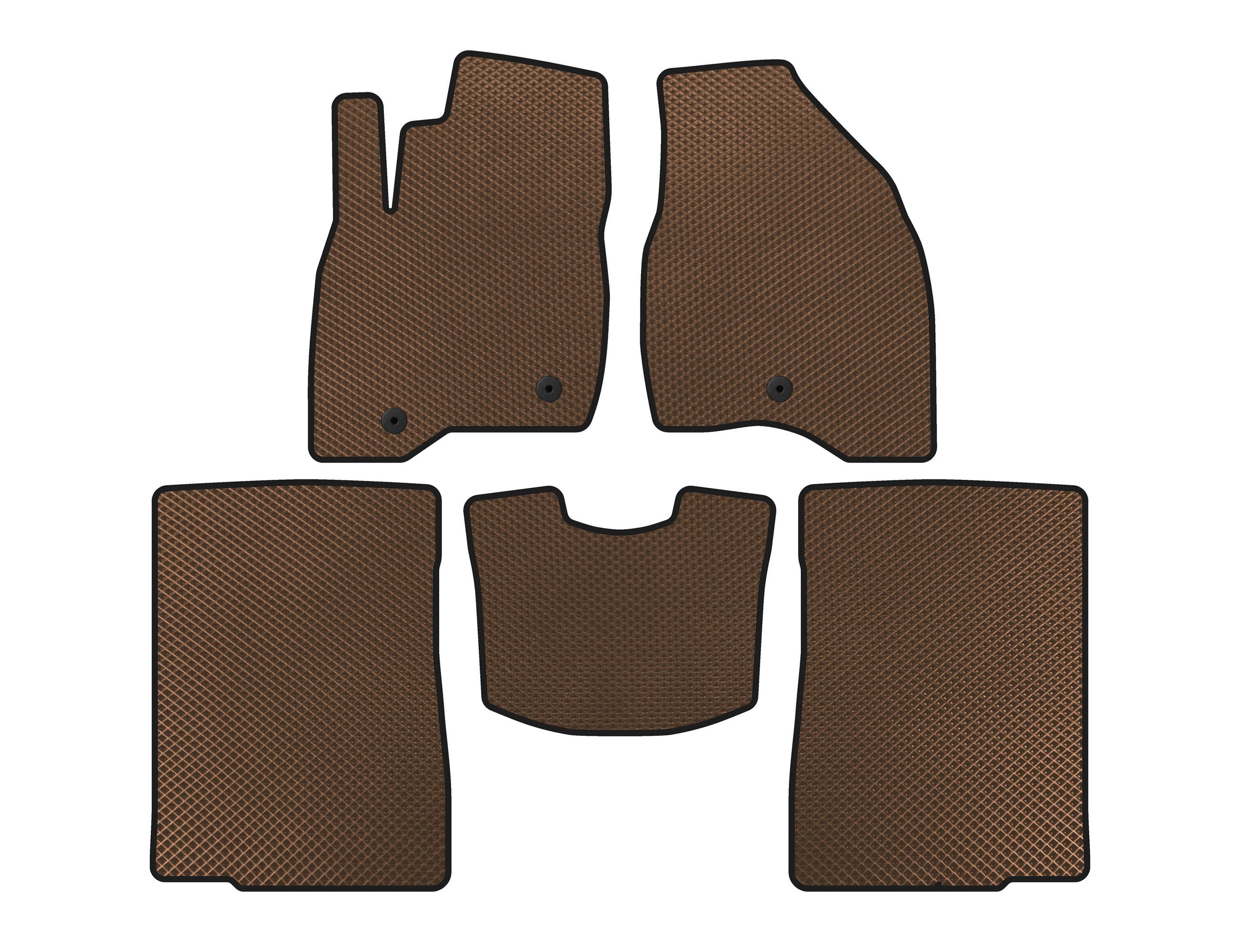 

EVA mats (2015-2017, 2 rows, 7-seater, Brown) for Ford Explorer