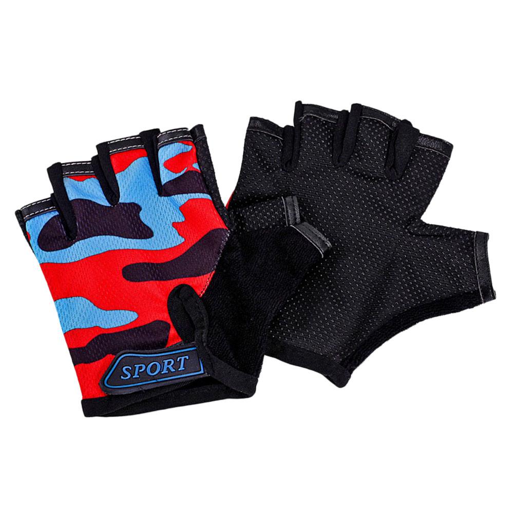 

Children s Cycling Camouflage Children s Half Finger Cycling Gloves High Elastic Anti-Slip Cycling Gloves Cycling Equipm Practical Use 12cm