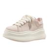 Thick-soled White Shoes Lightweight Women's Shoes Stepping On Shit Board Shoes Increased Leather Casual Shoes