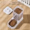 Detachable Automatic Cat Feeder Large Capacity Pet Feeding Drinking Set  Multi-Pet Household