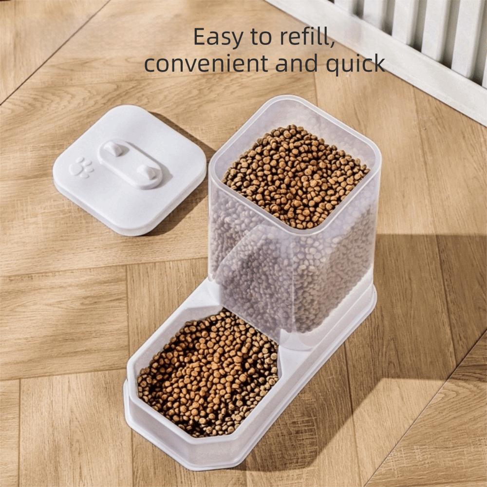 Detachable Automatic Cat Feeder Large Capacity Pet Feeding Drinking Set  Multi-Pet Household