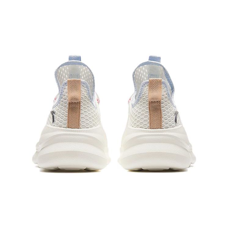 Anta Comfortable Versatile Non-Slip Wear-Resistant Breathable Low-Top Casual Shoes Kids sneaker White Blue Pink A322428862-2