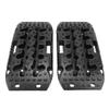 1 Pair Off Road Traction Boards Black Short Recovery Tracks Traction Mat Mini Mud Sand Snow Traction Pads for Vehicles
