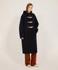 Kiimuir [Wool 80] (Women'S) Wool Semi-Overfit Hooded Duffle Coat_Navy
