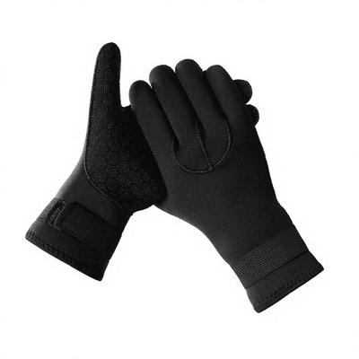 3mm Webbed Neoprene Diving Gloves for Anti-Puncture Non-Slip Cut-Resistant Use; Sun Protection Fishing Surfing